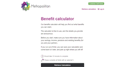 Desktop Screenshot of metropolitan.entitledto.co.uk